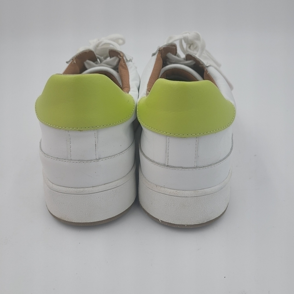 Lucky Brand Women's White Pink Lime Accent Hinta Comfort Sneakers Size 9.5 - Picture 4 of 10